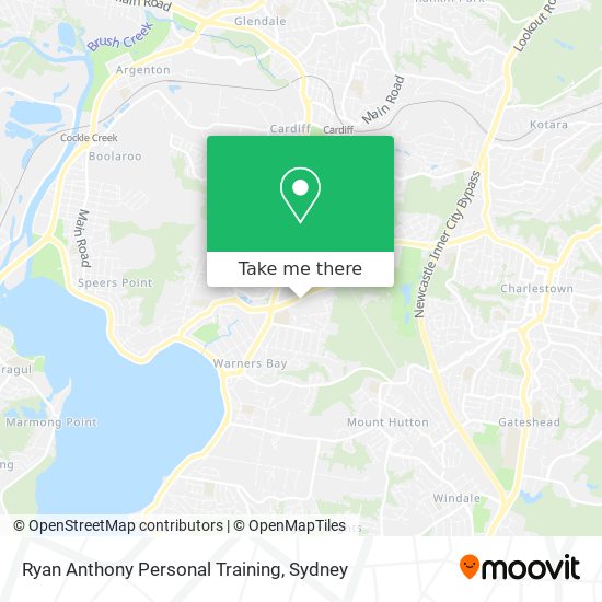 Ryan Anthony Personal Training map