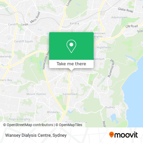 Mapa Wansey Dialysis Centre