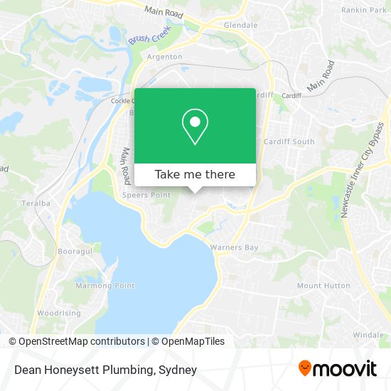 Dean Honeysett Plumbing map