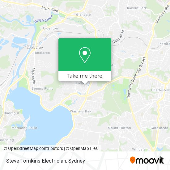 Steve Tomkins Electrician map