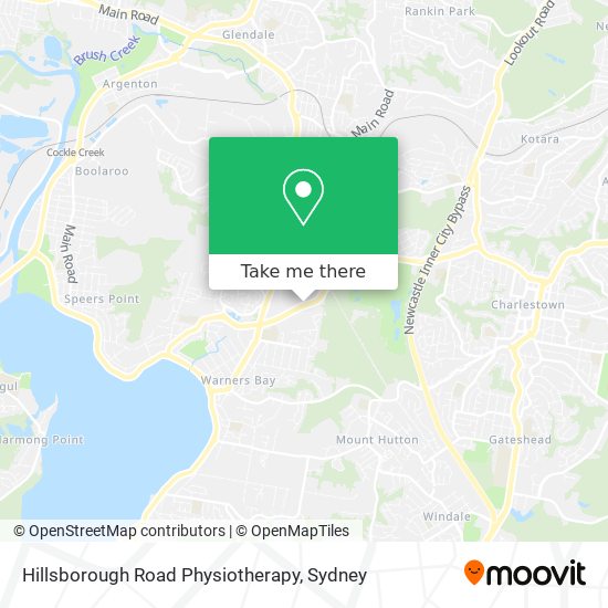 Hillsborough Road Physiotherapy map