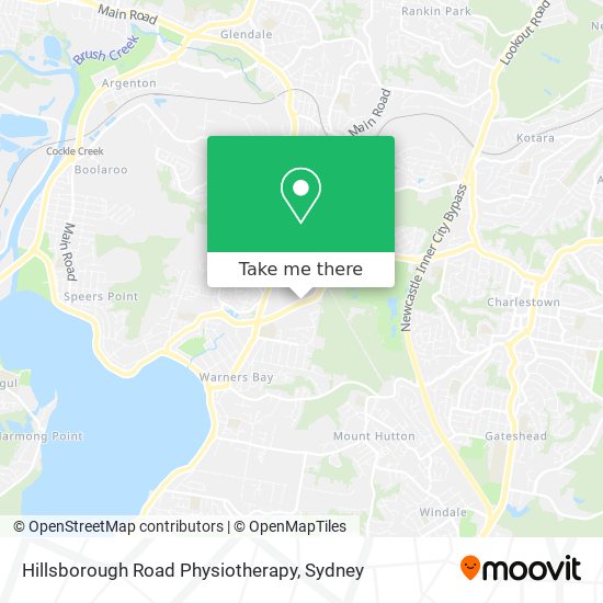 Mapa Hillsborough Road Physiotherapy