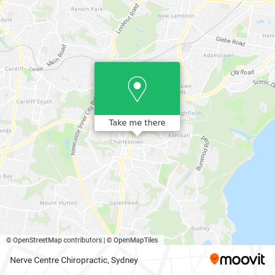 Nerve Centre Chiropractic map