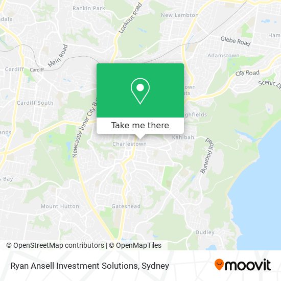 Mapa Ryan Ansell Investment Solutions