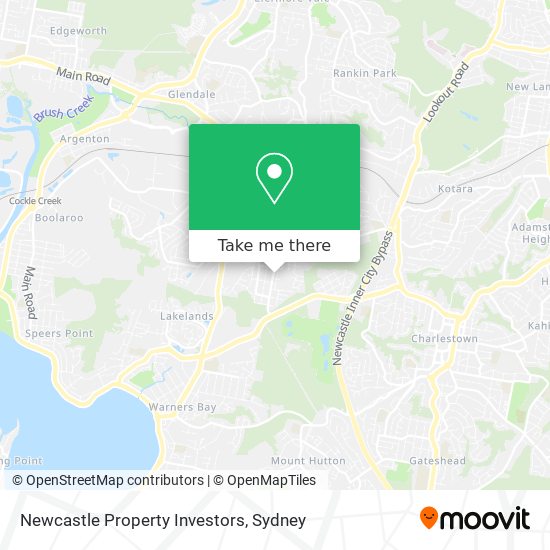 Newcastle Property Investors map