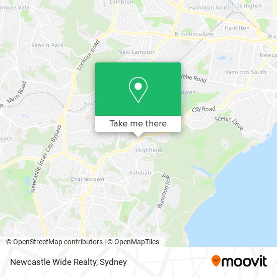 Mapa Newcastle Wide Realty