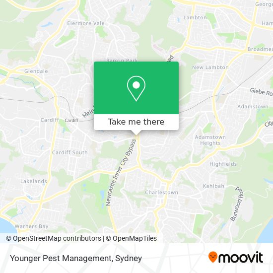 Mapa Younger Pest Management