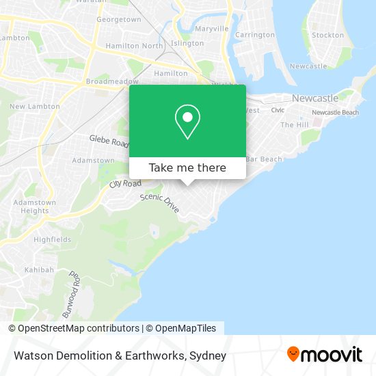 Watson Demolition & Earthworks map