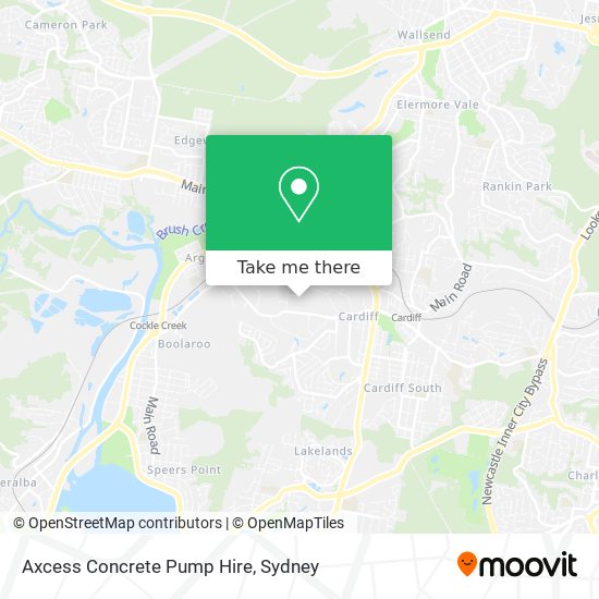 Axcess Concrete Pump Hire map