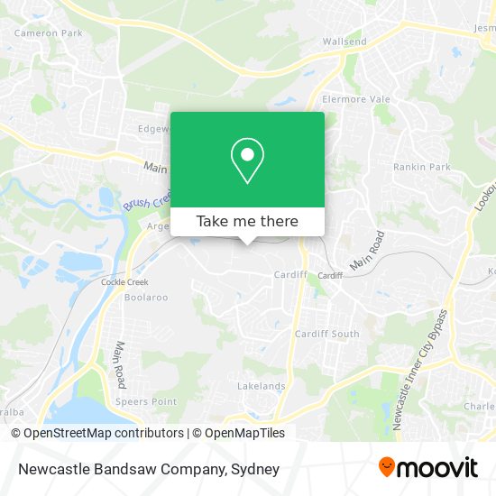 Newcastle Bandsaw Company map