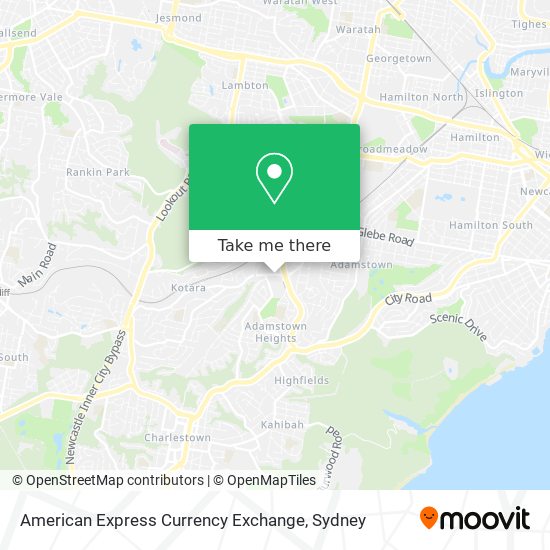 American Express Currency Exchange map