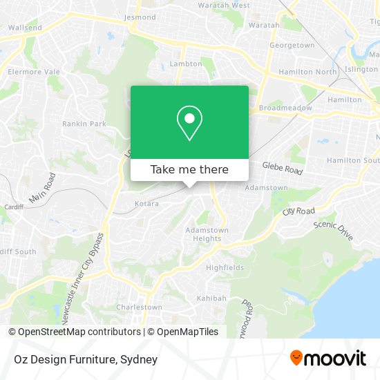 Oz Design Furniture map