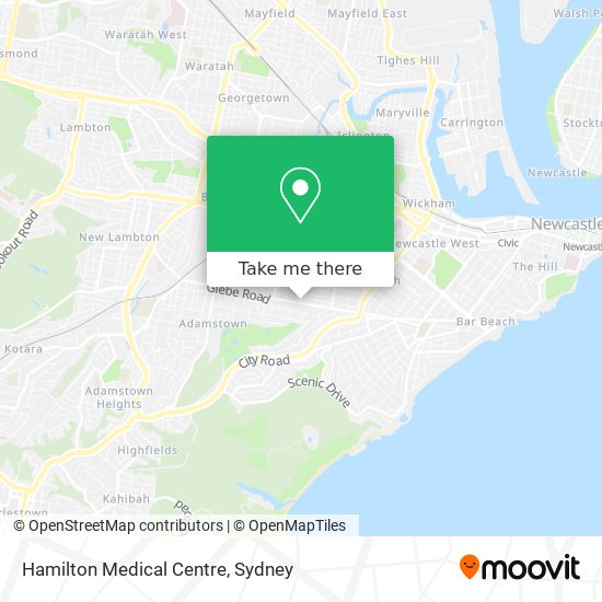 Hamilton Medical Centre map