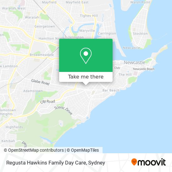 Regusta Hawkins Family Day Care map