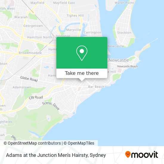 Adams at the Junction Men's Hairsty map