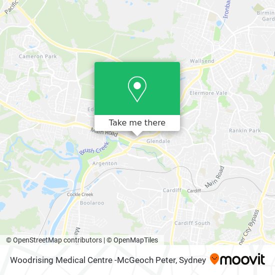 Woodrising Medical Centre -McGeoch Peter map