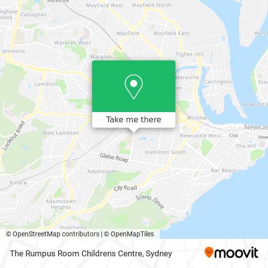 The Rumpus Room Childrens Centre map