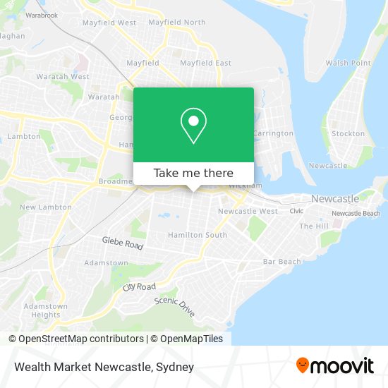 Mapa Wealth Market Newcastle