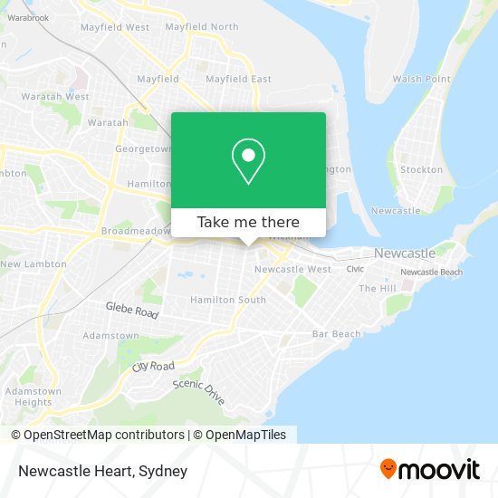 Newcastle Heart map