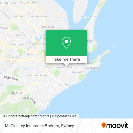 McCluskey Insurance Brokers map