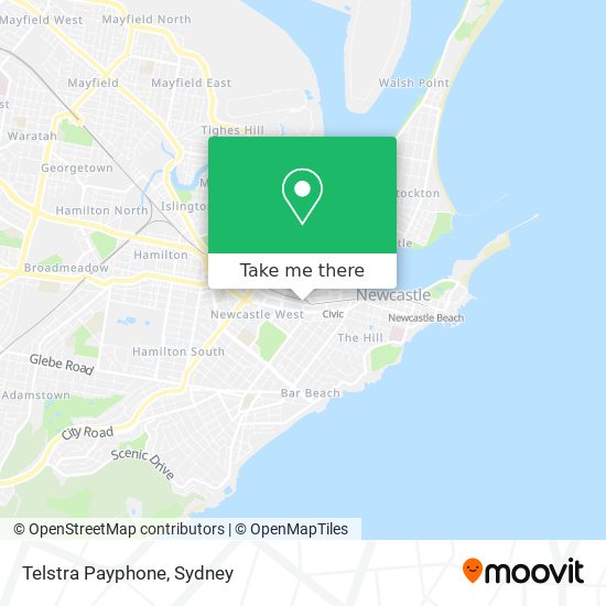 Telstra Payphone map