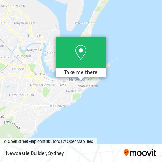 Mapa Newcastle Builder
