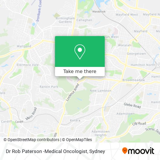 Dr Rob Paterson -Medical Oncologist map