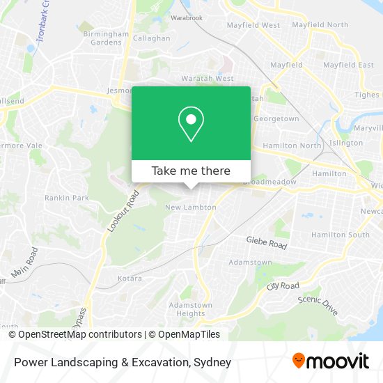 Power Landscaping & Excavation map