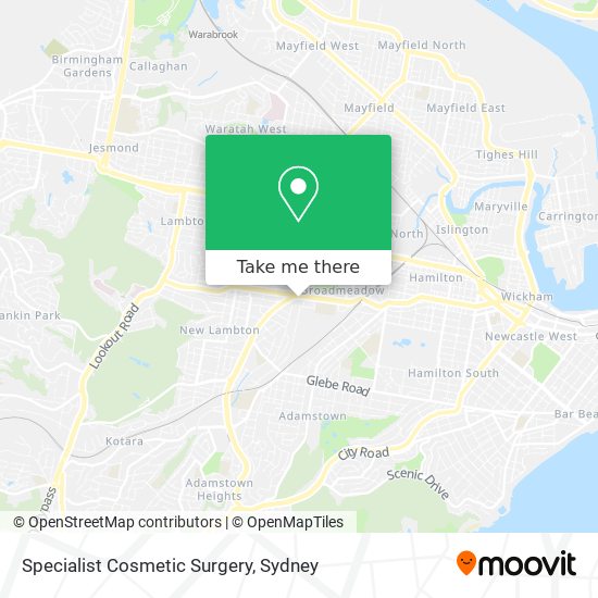 Specialist Cosmetic Surgery map