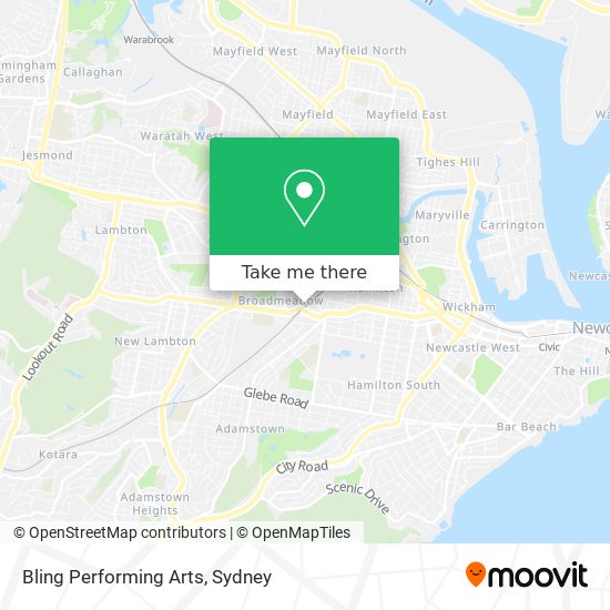 Bling Performing Arts map