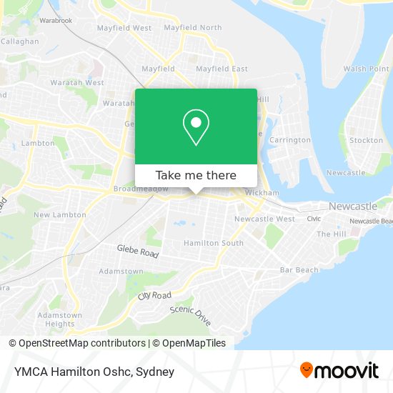 Mapa YMCA Hamilton Oshc