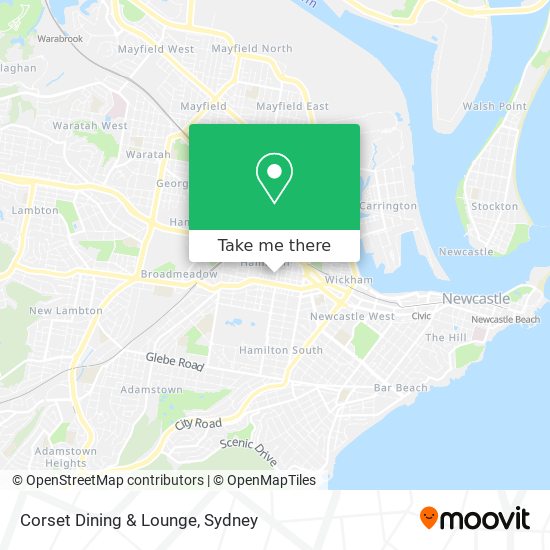 Mapa Corset Dining & Lounge