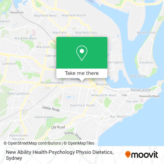 New Ability Health-Psychology Physio Dietetics map