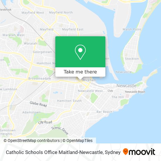 Catholic Schools Office Maitland-Newcastle map