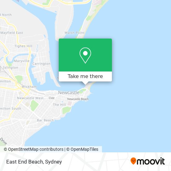 East End Beach map