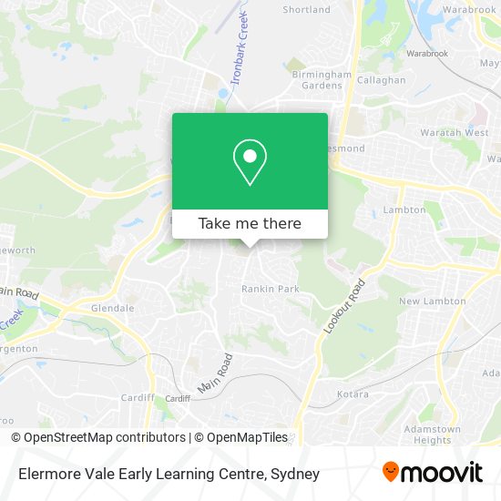 Mapa Elermore Vale Early Learning Centre