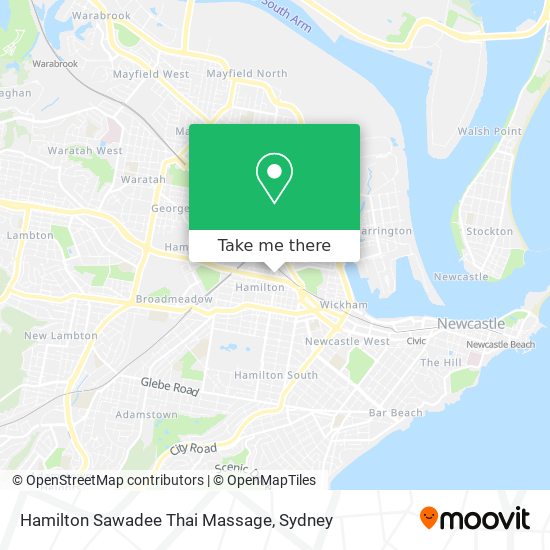 Hamilton Sawadee Thai Massage map