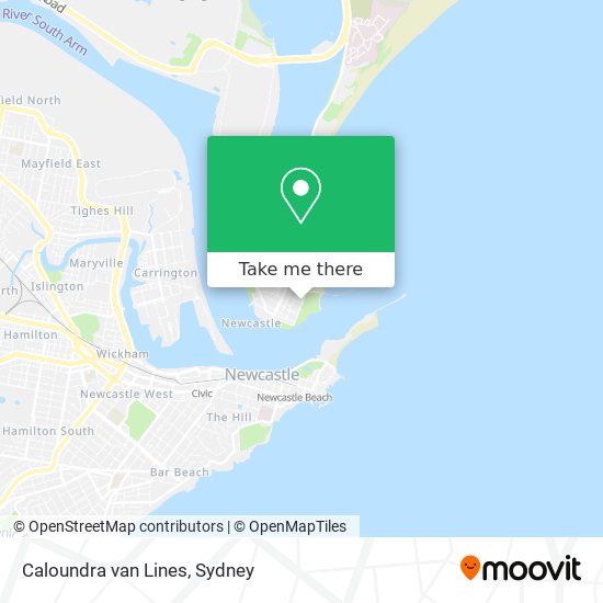 Caloundra van Lines map