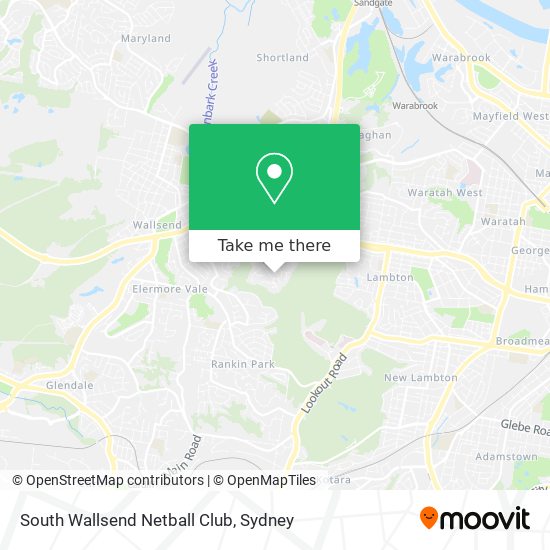 South Wallsend Netball Club map