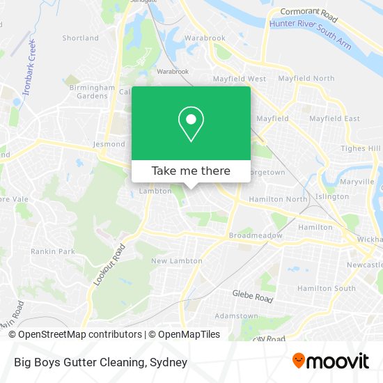 Big Boys Gutter Cleaning map