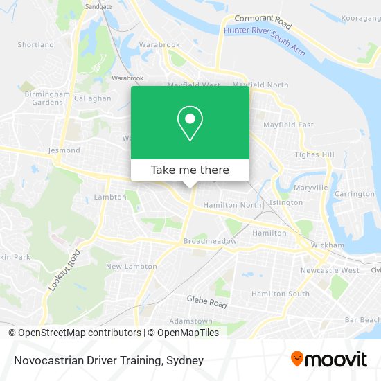 Novocastrian Driver Training map