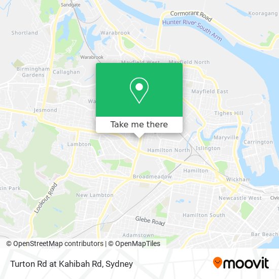 Turton Rd at Kahibah Rd map
