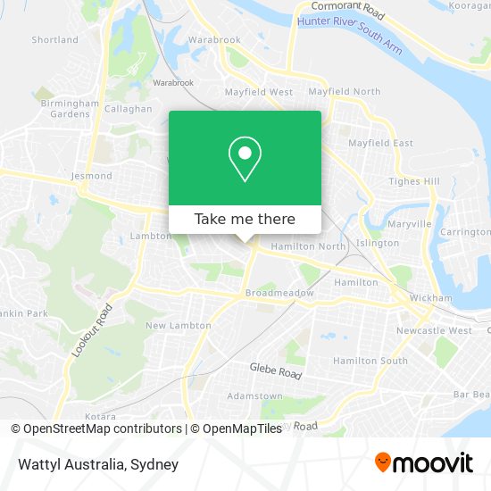 Mapa Wattyl Australia