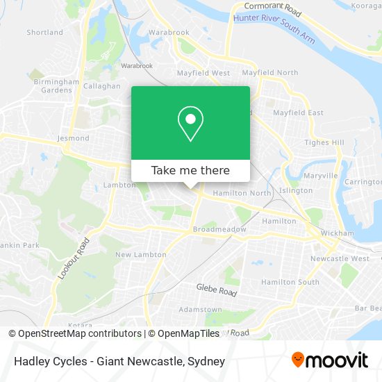 Hadley Cycles - Giant Newcastle map