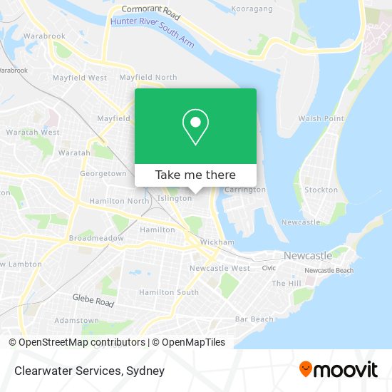 Clearwater Services map