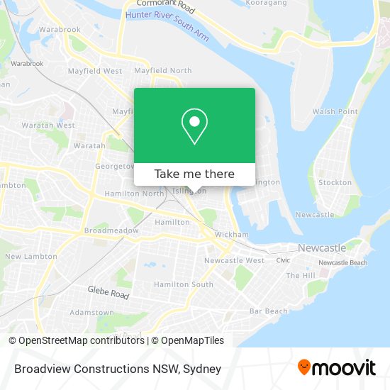 Mapa Broadview Constructions NSW