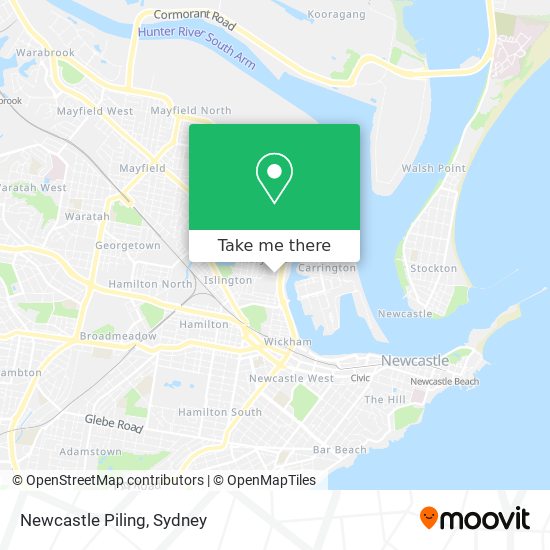 Newcastle Piling map