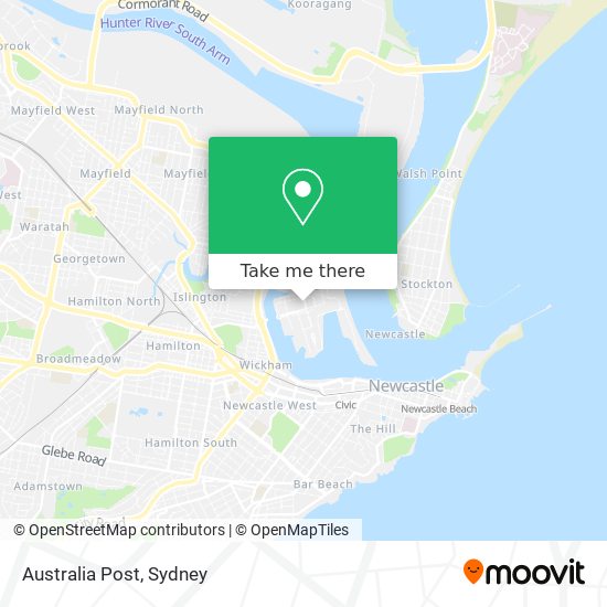 Mapa Australia Post