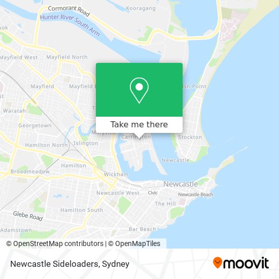 Newcastle Sideloaders map