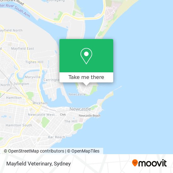 Mayfield Veterinary map